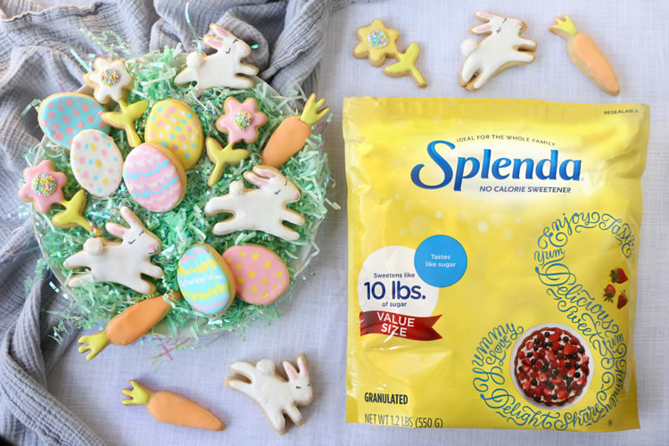 Easter No-Sugar Sugar Cookies Made With Splenda For Baking