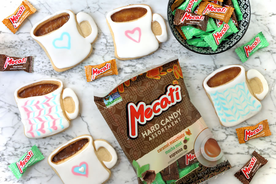 Stained Glass Coffee Mug Cookie Recipe With Mocati | http://onbetterliving.com