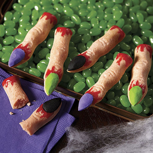 Biscuits aux doigts de sorcière d'Halloween 