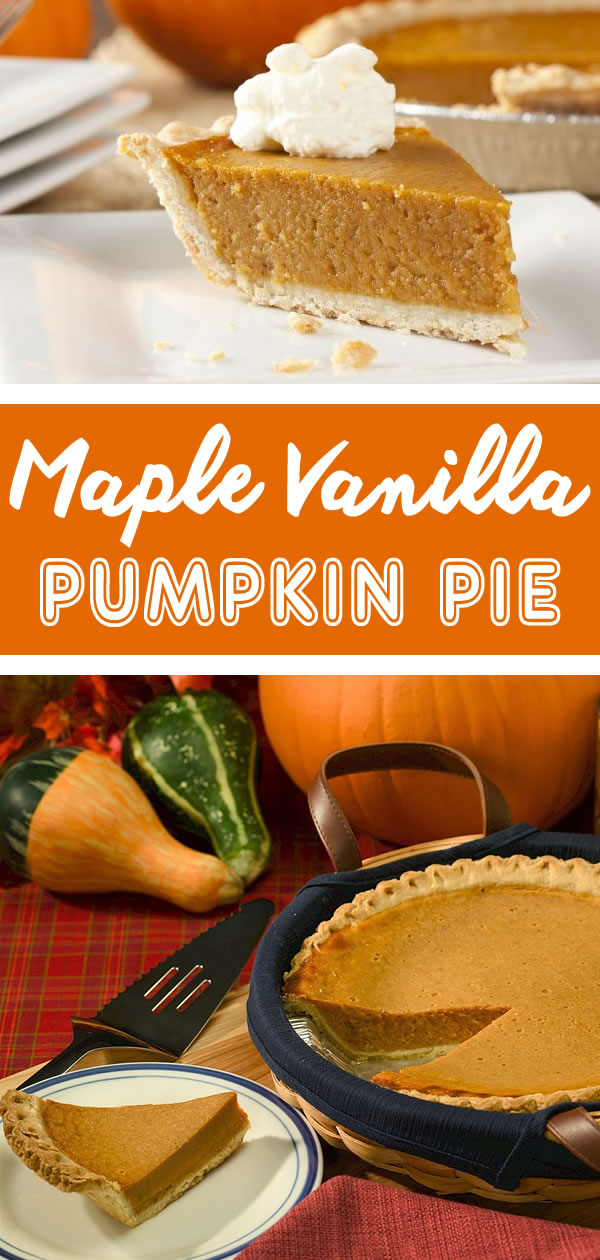 maple vanilla pumpkin pie recipe