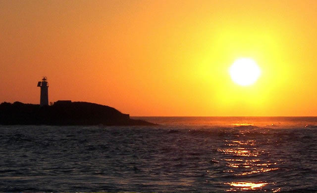 Sunset at Licosa Island Italy