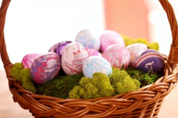 Create Beautiful Easter Eggs With Silk Ties or Scarves