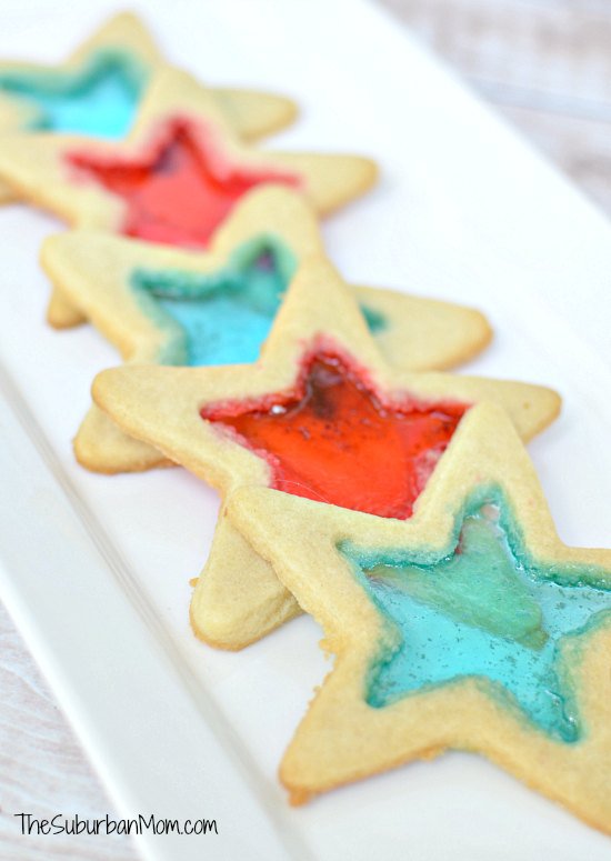 Red-White-Blue-Star-Cookies-stained-glass