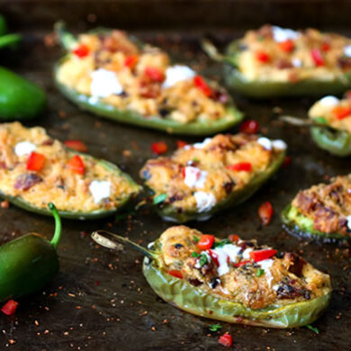 Recipe: Cheese And Chorizo Stuffed Baked Jalepeno Peppers