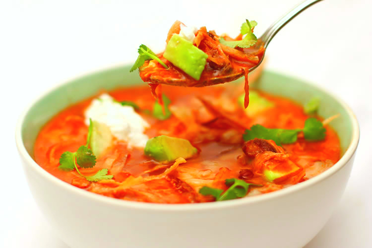 Spicy Chicken Tortilla Soup