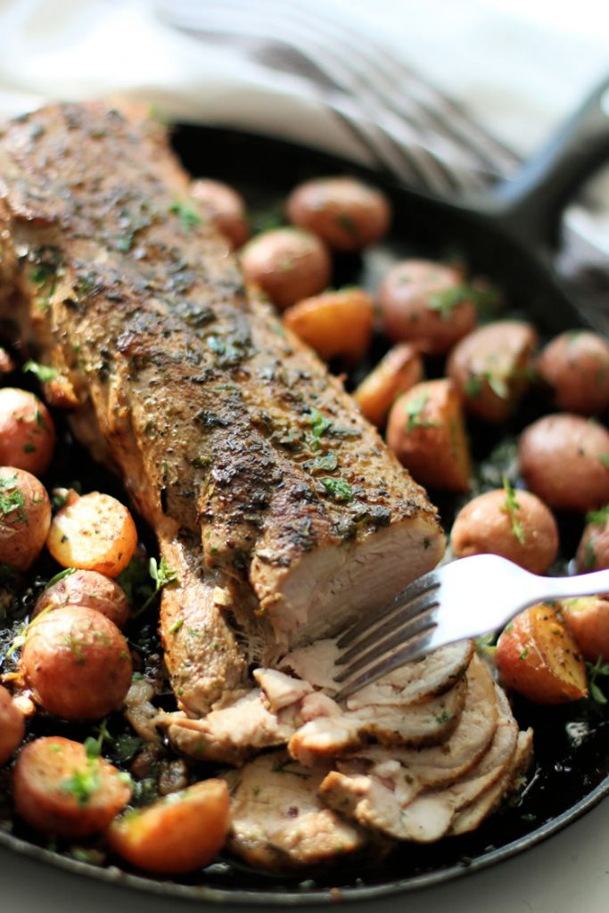 Recipe: Greek Style Pork Loin With Lemon Roasted Potatoes | Better Living