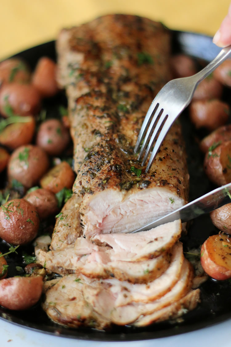 Recipe: Greek Style Pork Loin With Lemon Roasted Potatoes - Better Living