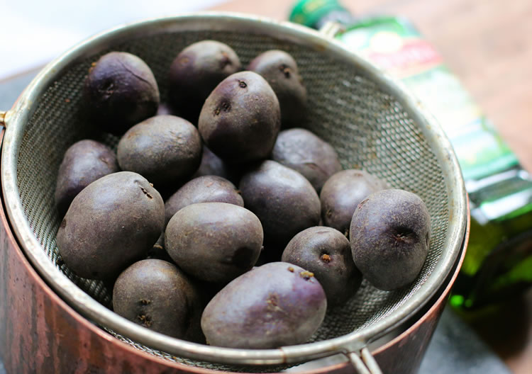 Mini Purple Potatoes | www.onbetterliving.com