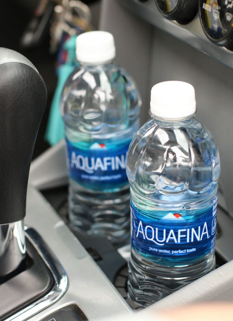 Aquafina Water In The Car