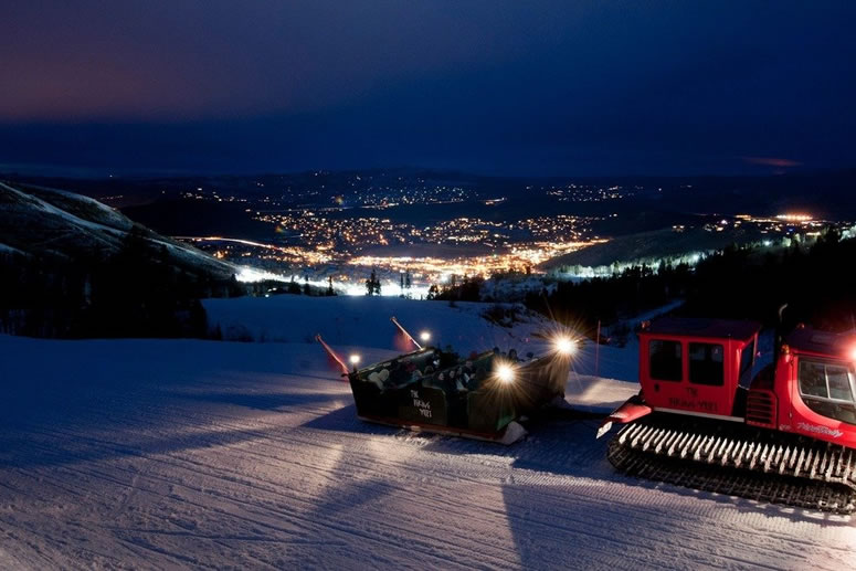 Sleigh ride up to the Viking Yurt - Park City, Utah