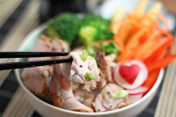 Pork Teriyaki Bowl with veggies