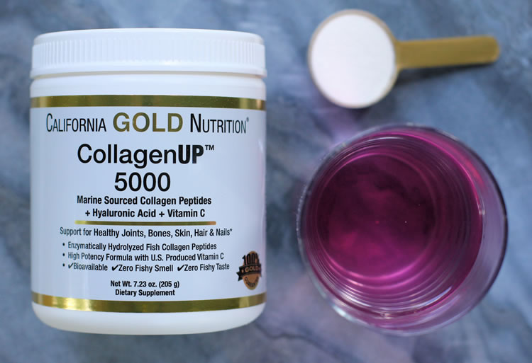 California Gold Nutrition Marine Sourced Collagen Vitamin C Skin benefits