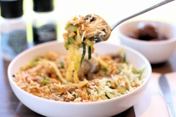 Noodles & Company Zoodles Zucchini Noodles Review Truffle Mac Peanut Saute