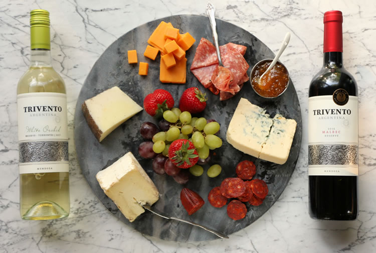 Trivento Wines With A Cheese & Meat Board