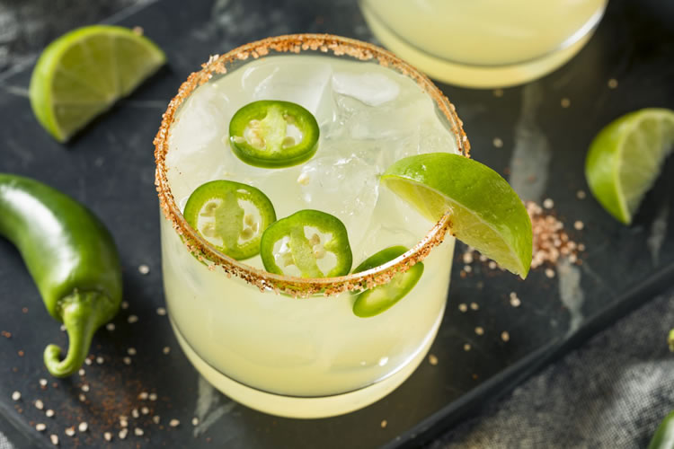 Rezept für würzige Jalepeno-Margarita