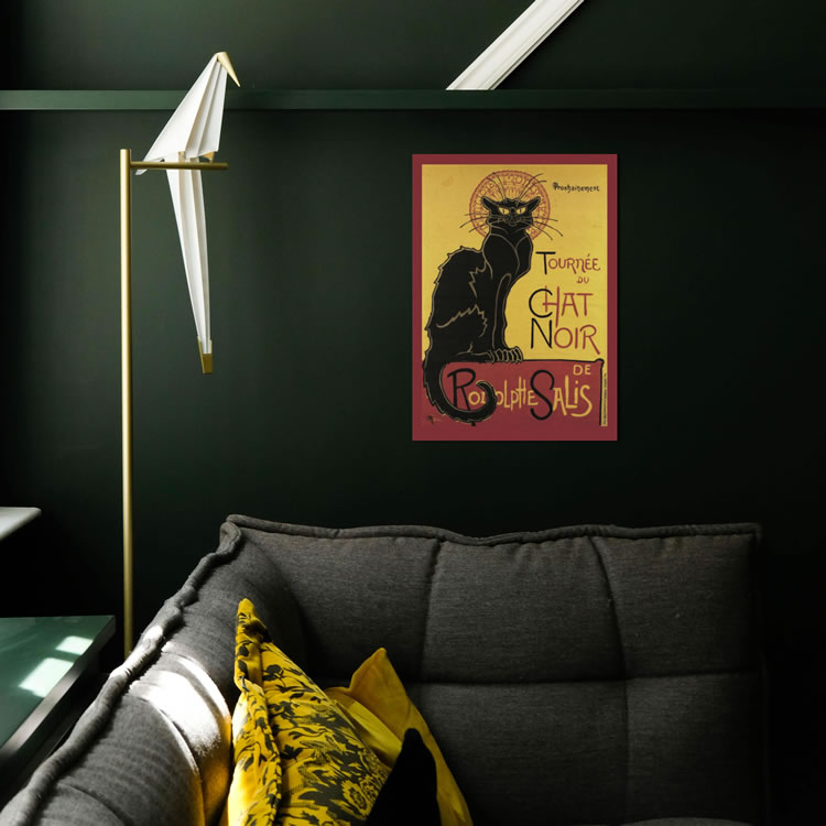 Cat-inspired art gift from Displate: collectible, handmade, magnetic, metal posters