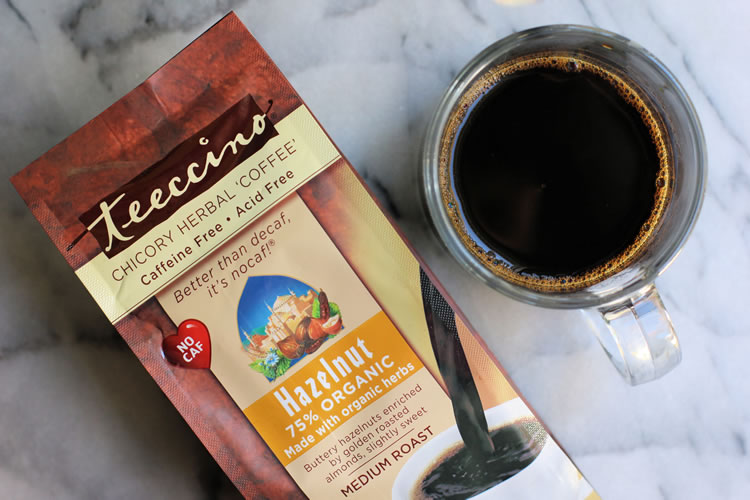 Teeccino Chicory Coffee Alternative Hazelnut Caffeine Free