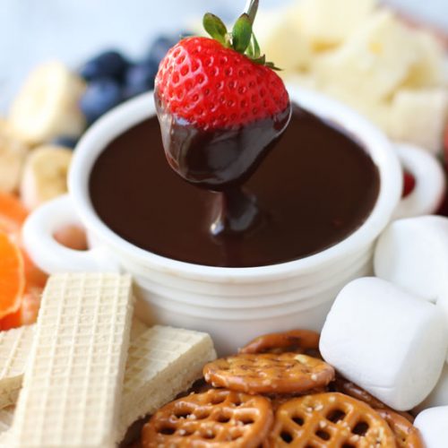 Quick and Easy Chocolate Caramel Fondue Recipe with Marsala Cooking Wine