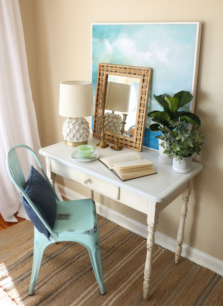 See Where We Found This Chippy Vintage Farmhouse Style Enamel Baking Table!