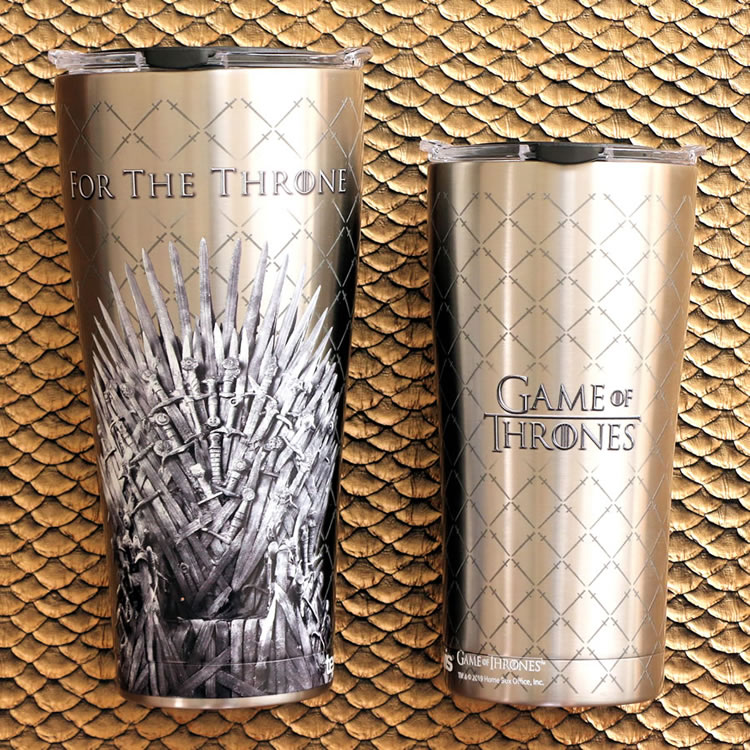 GOT Game Of Thrones Iron Throne Design Insulated Travel Cup Tumbler Tervis