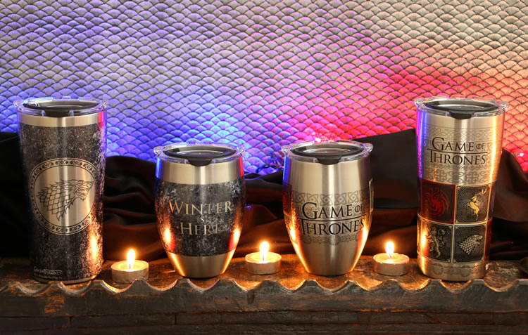 Game Of Thrones Tumblers Travel Outdoor Stainless Steel 24 hours Cold 8 Hours Hot 20 ounce 30 ounce 