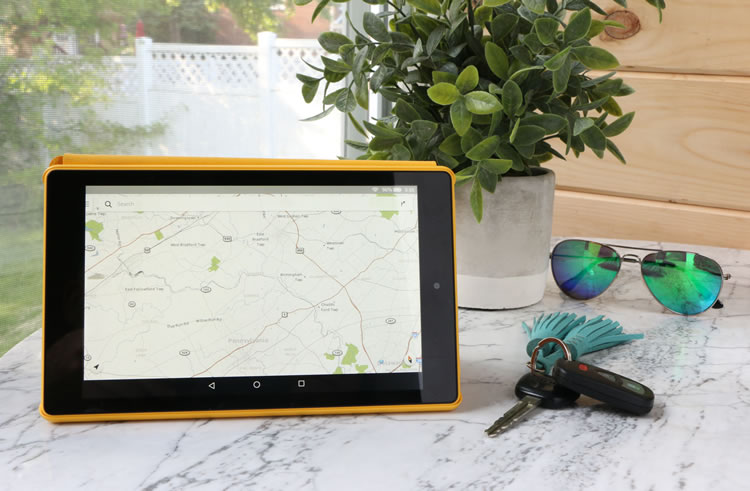 Download Maps before you road trip with Amazon Fire HD 8 Tablet For Travel