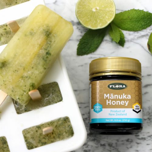 Healthy DIY Manuka Honey, Lime And Mint Popsicle Recipe