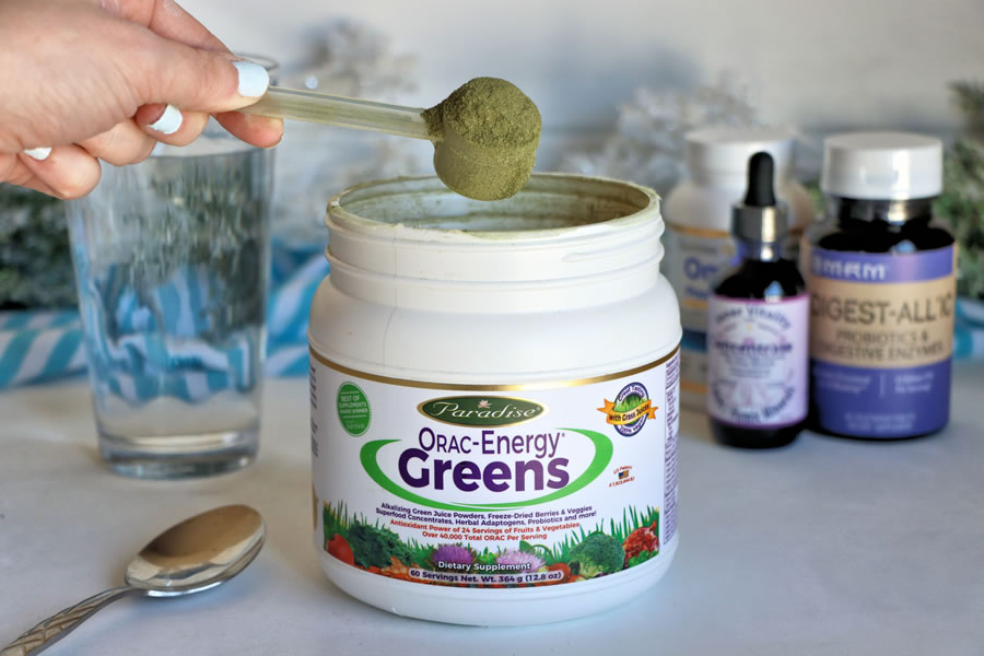 orac energy greens superfood in winter