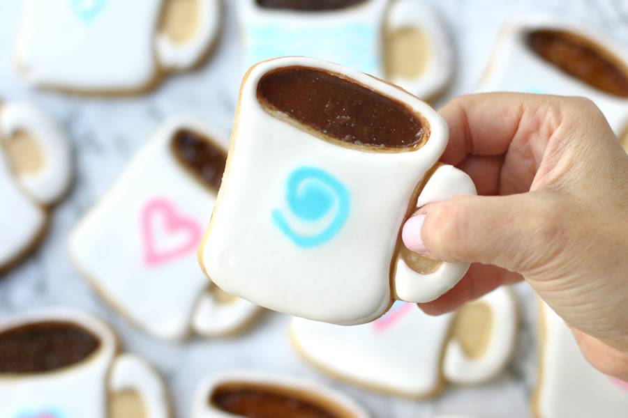 Mocati Coffee Mug Cut Out Cookie Recipe | https://onbetterliving.com