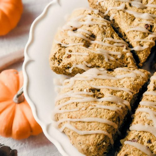 Pumpkin Scones with Maple Glaze Recipe