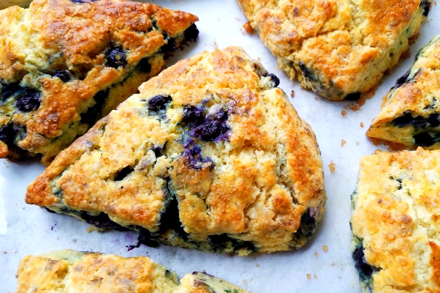 blueberry scones with frozen blueberries
