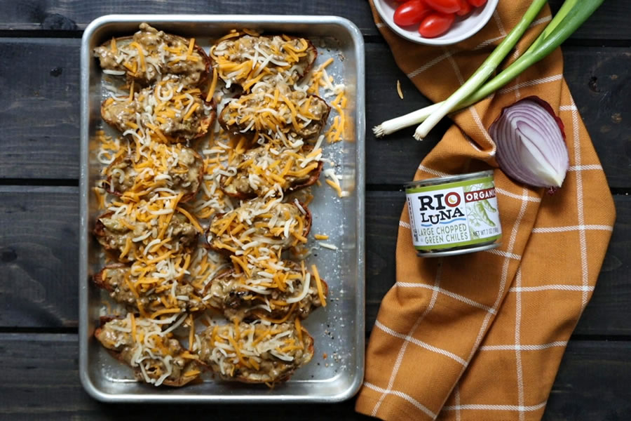 How to make cheeseburger potato skins