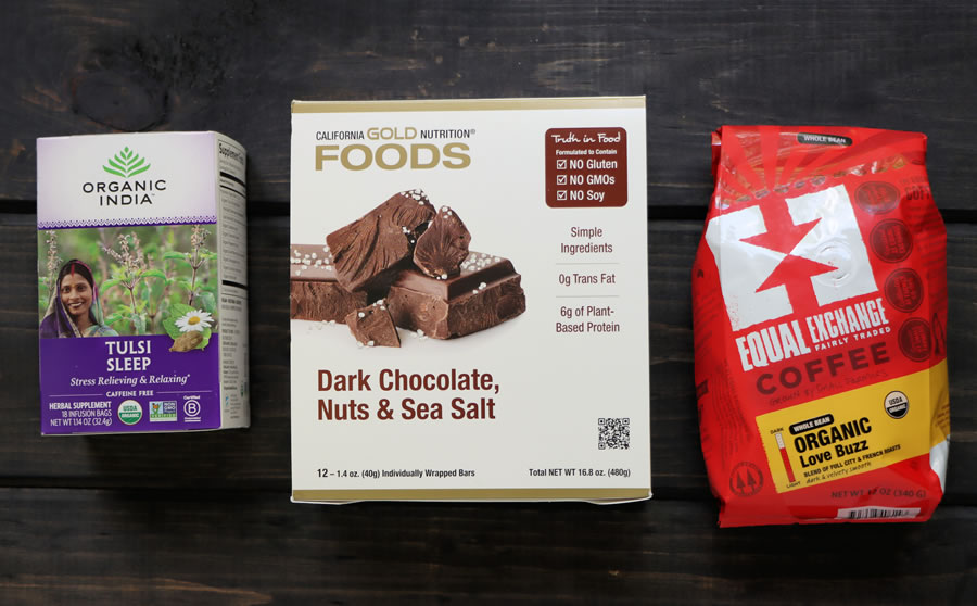 Chocolate, Tea and Coffee from iHerb for a Fathers Day Gift Basket