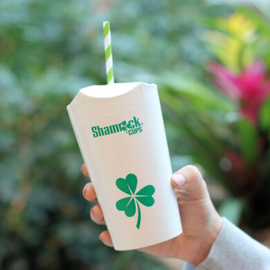 Shamrock Cups reduce plastic waste