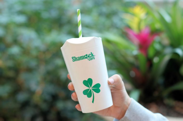 Shamrock Cups reduce plastic waste