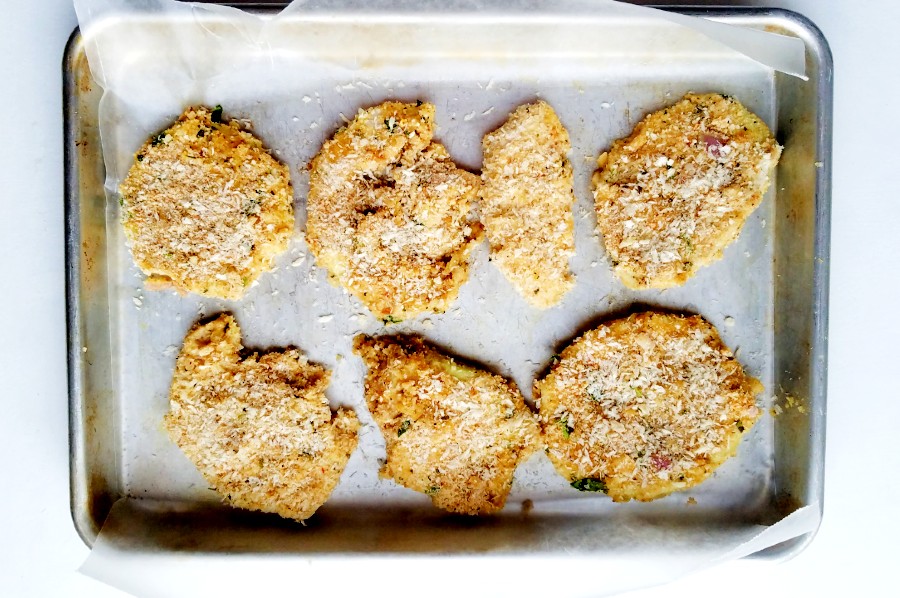 airfried eggplant on pan