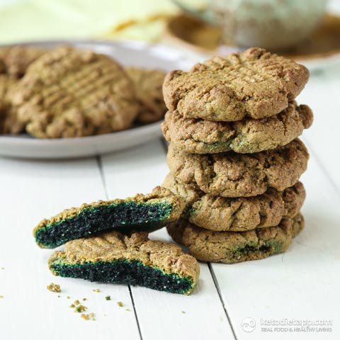 Keto Green Cookies with Sunflower Seed Butter