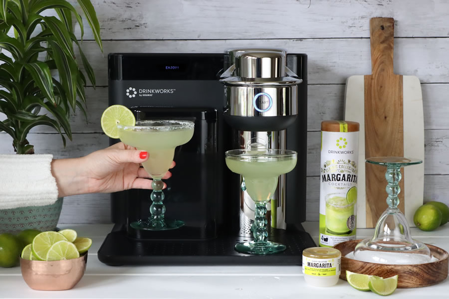 a Drinkworks Home Bar with margaritas