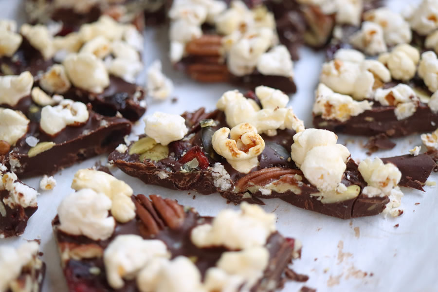 Fall Popcorn Bark recipe