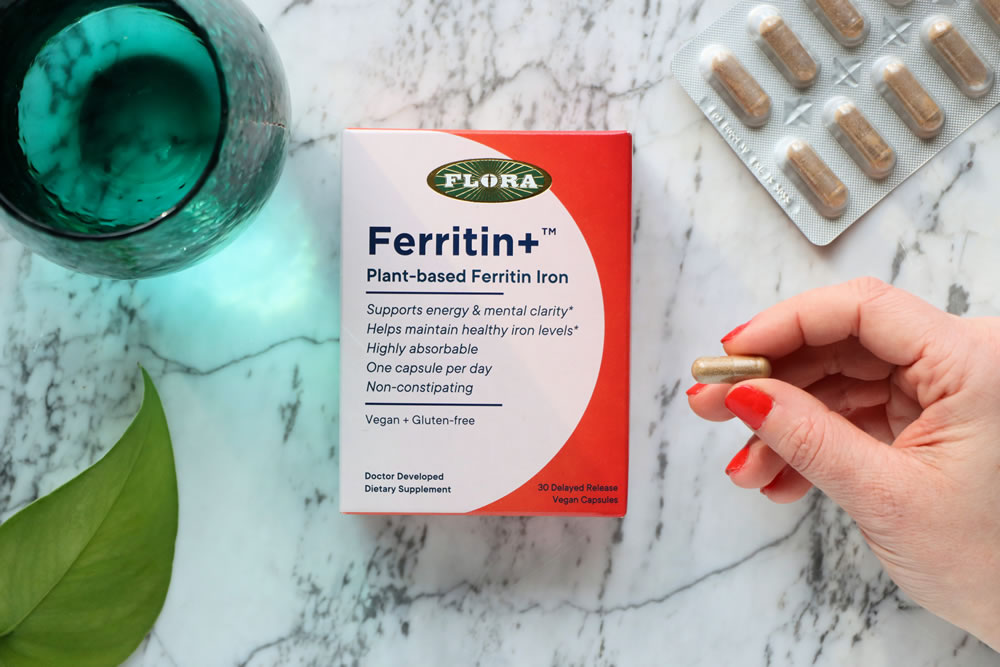 ferritin+ plant based iron from flora 