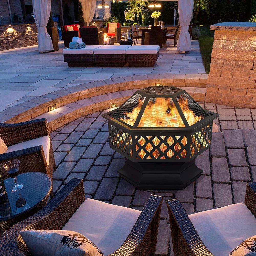 Hexagon Shaped Fire Pit