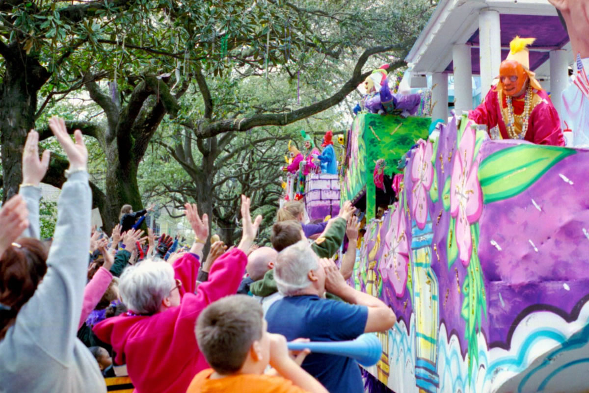 A Christmas Tree turned Mardi Gras ready!, Southern Flair