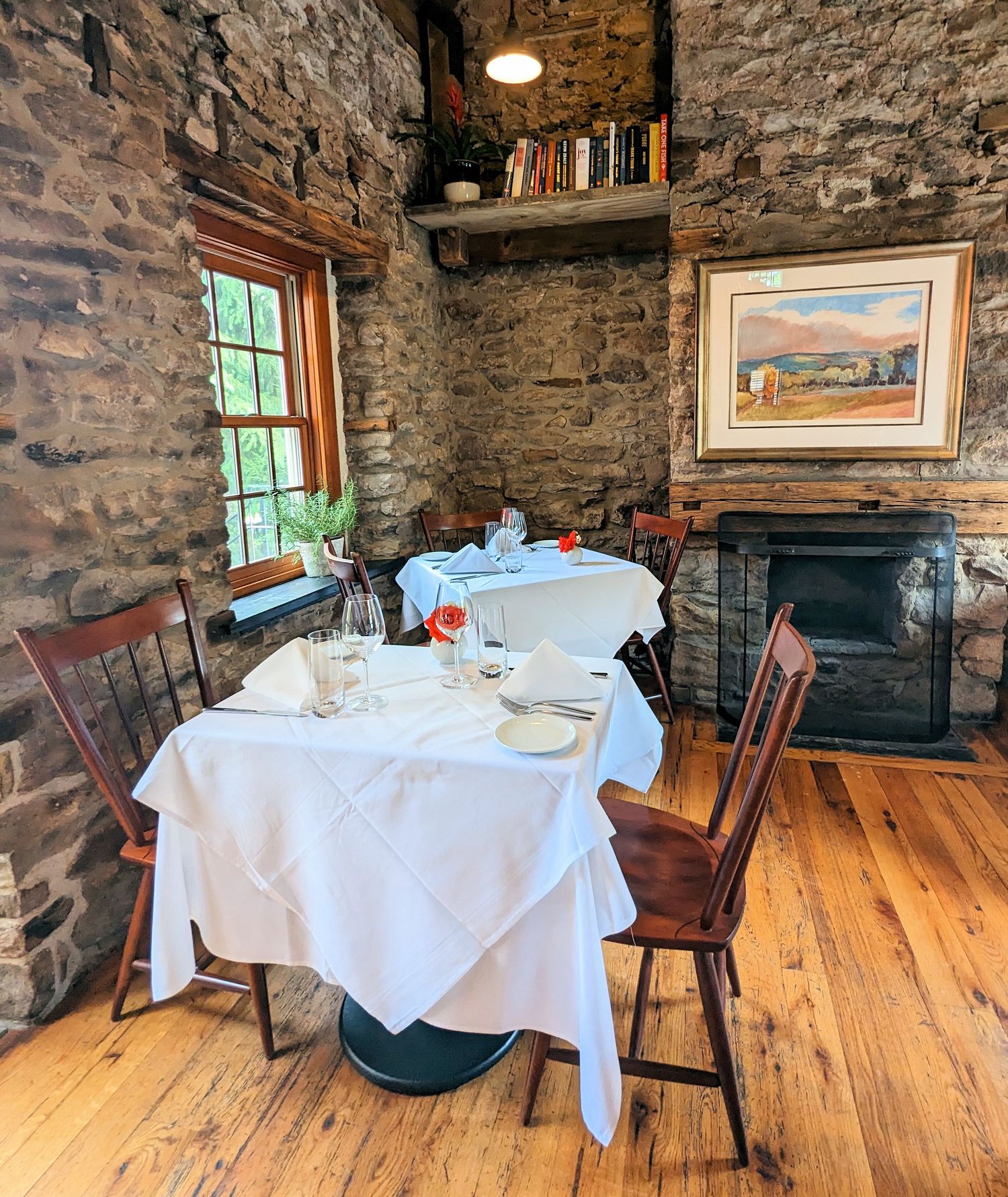 The dining room of Sergeantsville Inn in Sergeantsville, NJ
