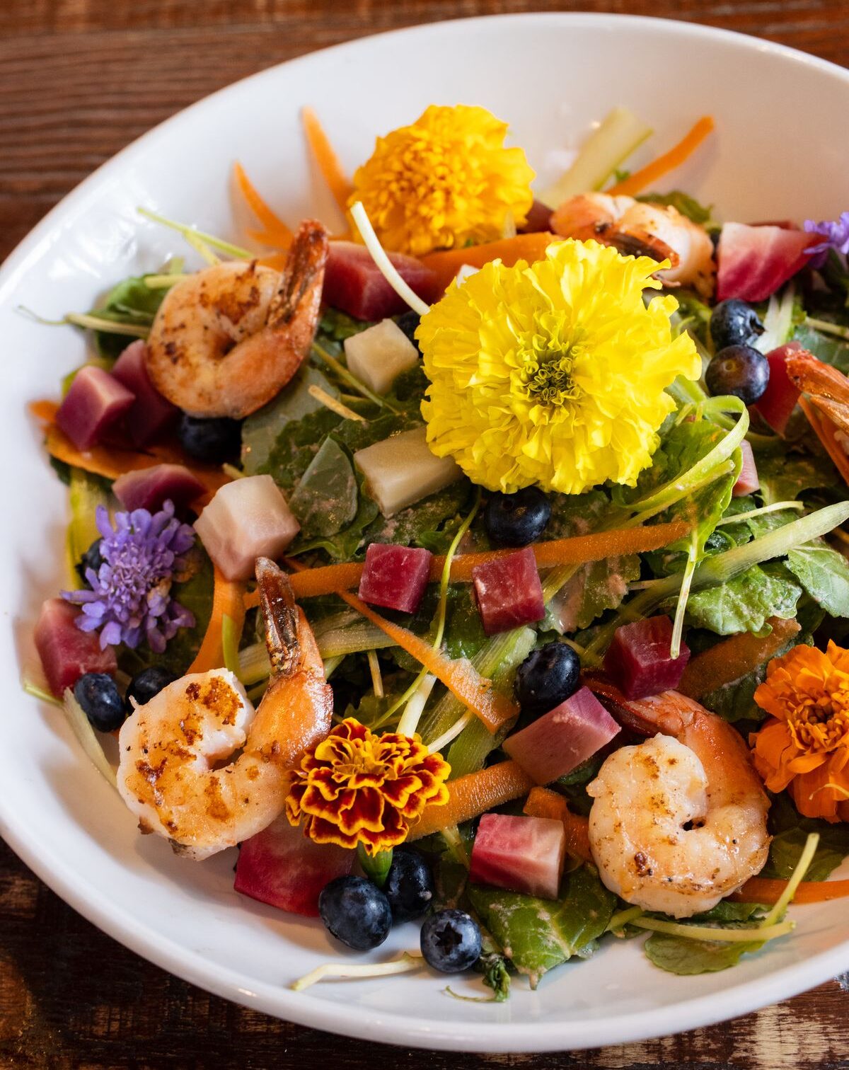 Hart's Berry Spring Salad with Shrimp