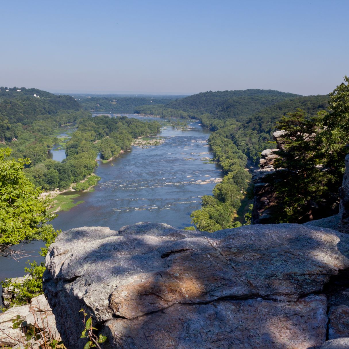 View over the Potomac River at Harpers Ferry