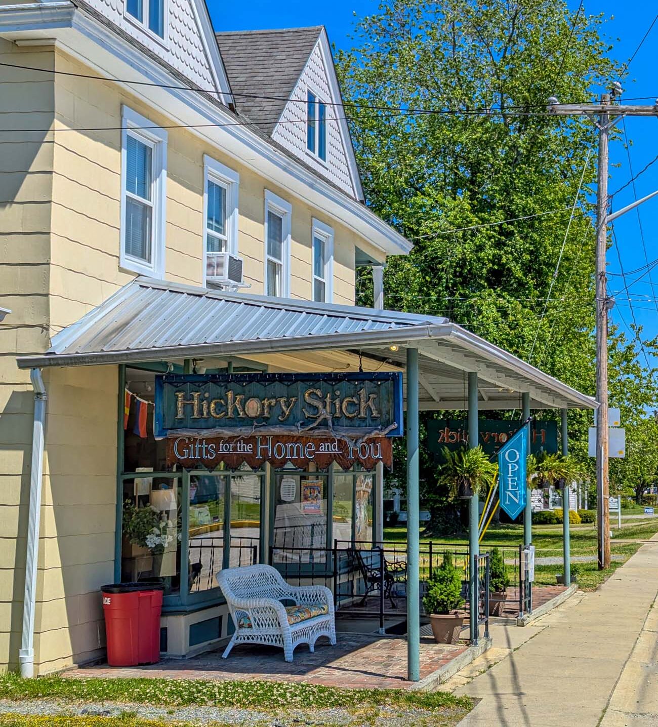 Hickory Stick gift shop exterior Rock Hall Maryland
