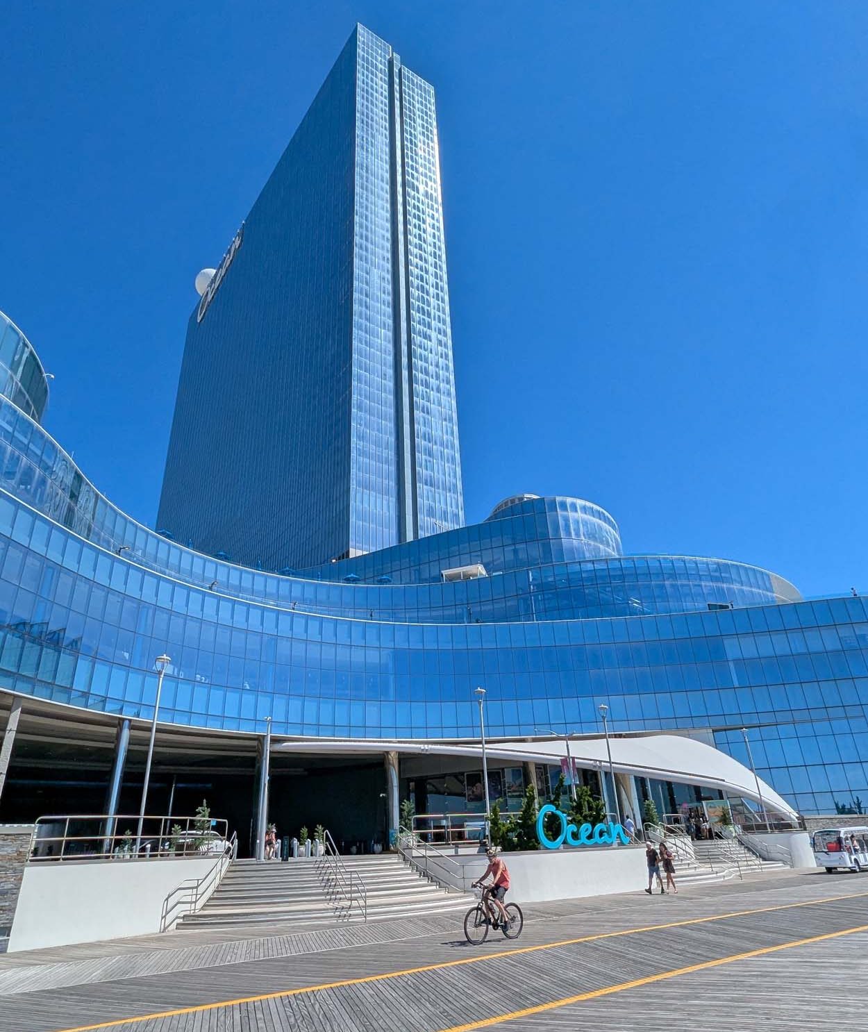 the boardwalk entrance of ocean casino resort in atlantic city new jersey