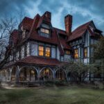 A ghoulish night at the Emlen Physick Estate, a historic Victorian house museum in Cape May, New Jersey. Built in 1879, it is a premier example of Victorian "Stick Style" architecture, designed by Frank Furness.